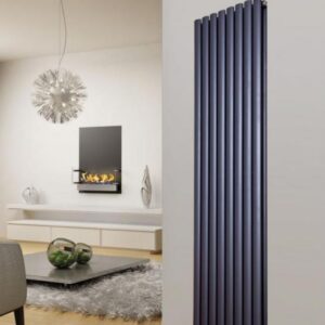 Vertical Designer Double Column Radiator Bathroom Central Heating Anthracite Y