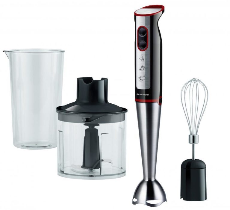 Laptronix 3in1 Hand Blender FREE Food Processor Mixer Bowl Egg Whisk