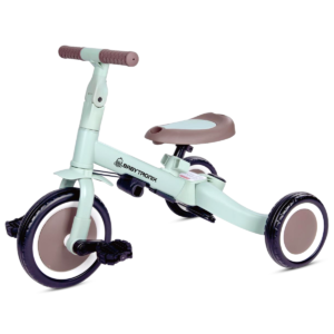 5-in-1 Toddler Tricycle & Balance Bike, Baby Walker, Parent Push-Handle