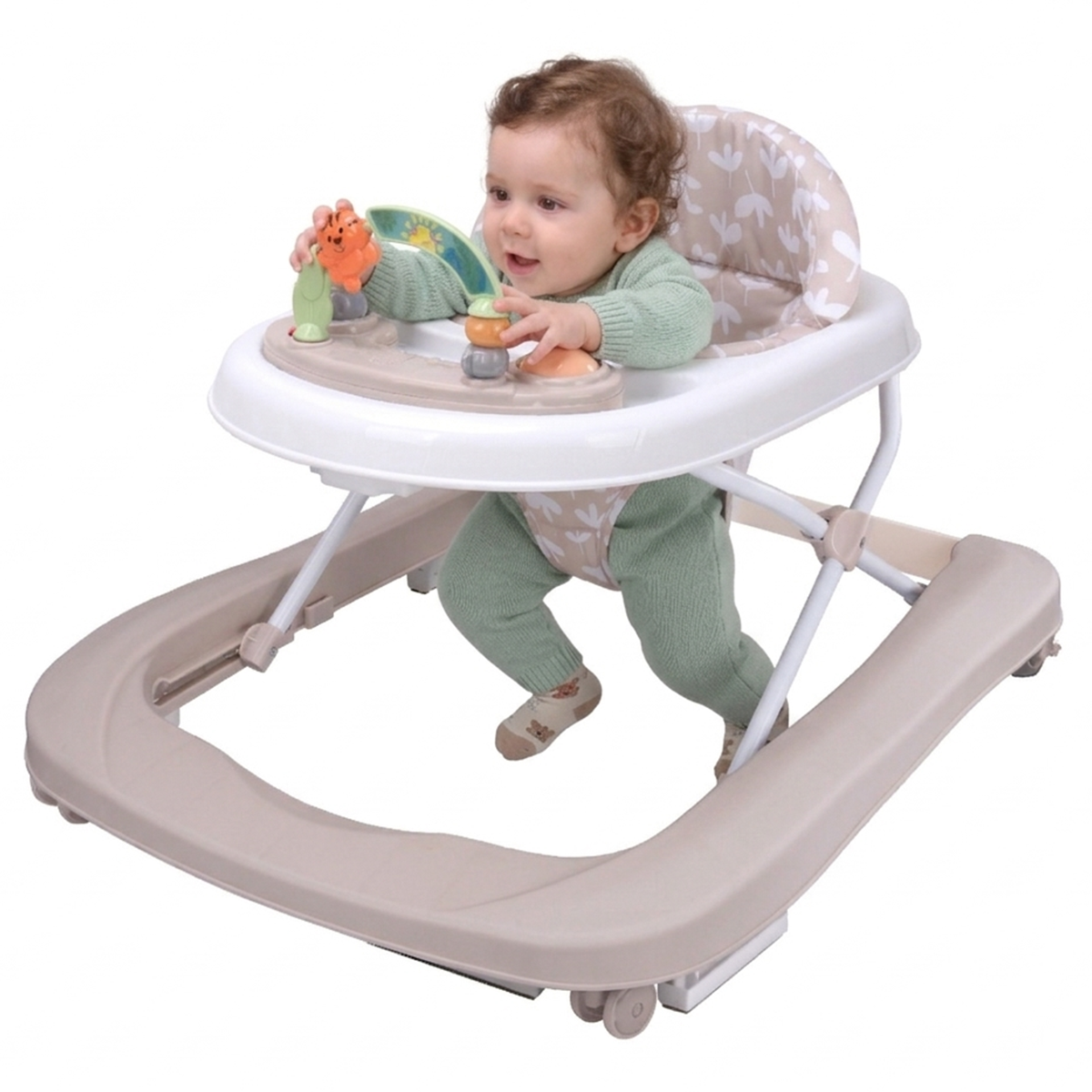4-in-1 Baby Walker with Activity Centre, Push-Along Walker, Adjustable Height - Image 4