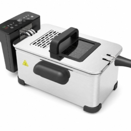 HomeTronix Digital Deep Fat Fryer 3.5L, 2000W Electric Deep Fryer with Digital Touch Control, Adjustable Temperature 60-190°C
